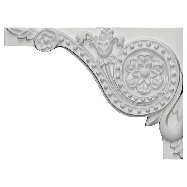 Ekena Millwork 8"W x 5 7/8"H x 5/8"D Antonio Stair Bracket, Left - SB08X05AN-L