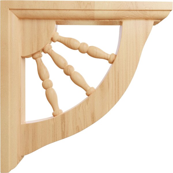 Ekena Millwork 1 1/2"W x 7"D x 7"H Andrea Wagon Wheel Bracket, Red Oak - BKT01X07X07ADRO