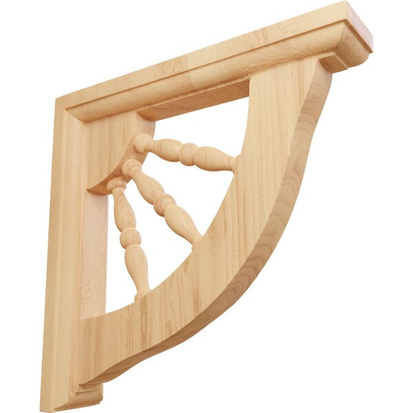 Ekena Millwork 1 1/2"W x 7"D x 7"H Andrea Wagon Wheel Bracket, Red Oak - BKT01X07X07ADRO