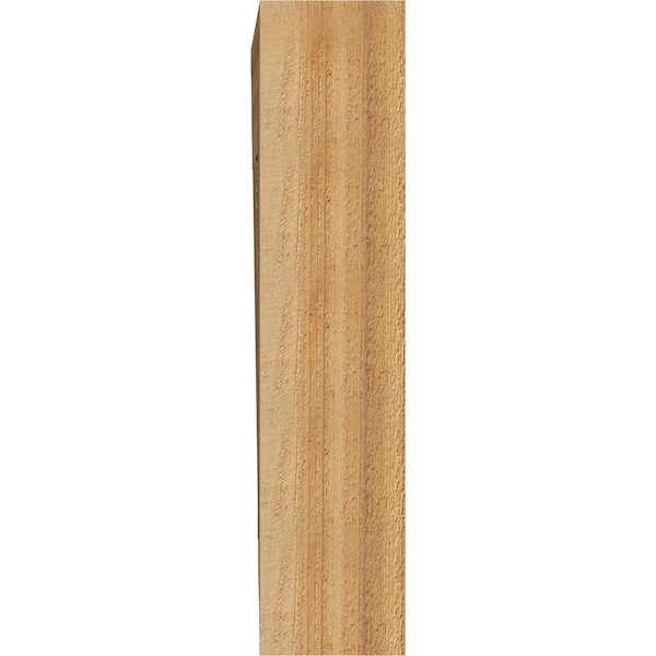 Ekena Millwork Thorton Traditional Rough Sawn Bracket, Western Red Cedar, 4"W x 18"D x 18"H - BKT04X18X18THR01RWR