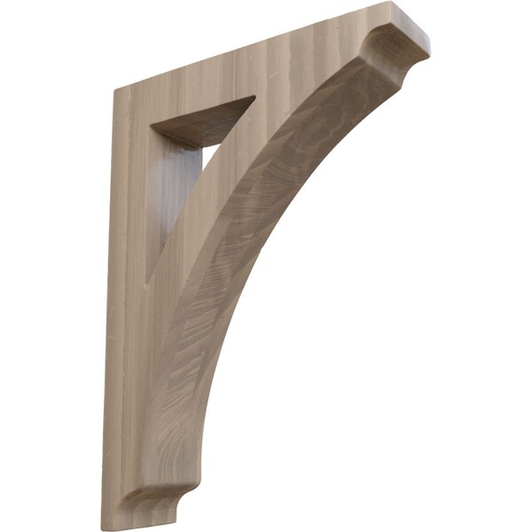 Ekena Millwork 1 3/4"W x 6 1/2"D x 9"H Small Thorton Wood Bracket, Walnut - BKTW01X06X09THWA