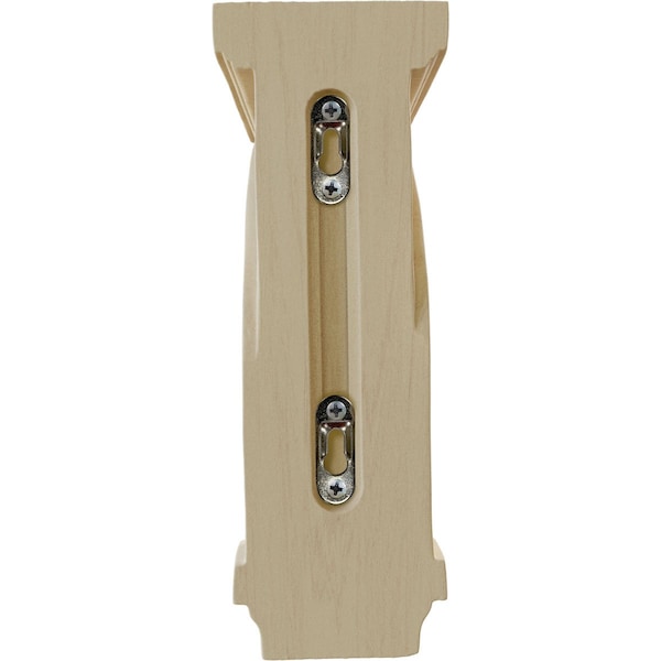 Ekena Millwork 3 1/4"W x 5"D x 9"H Scroll Corbel, Rubberwood - COR03X05X09SCRW