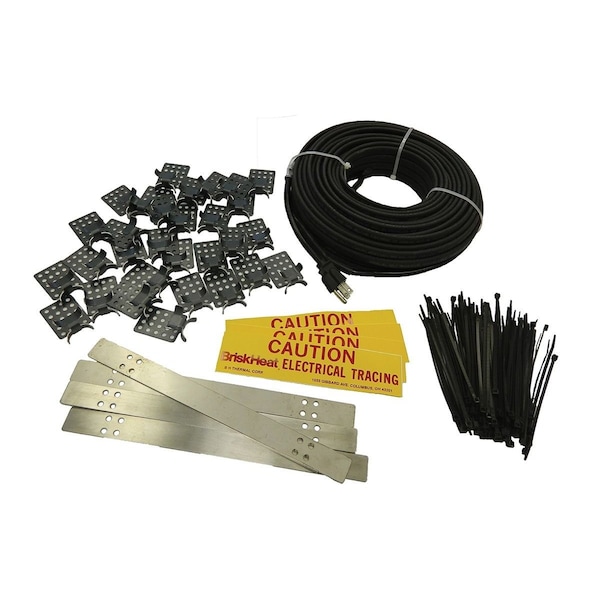 Briskheat Electric Heating Cables, 240V, 240VAC, 125 FT Length - FFRG25-125