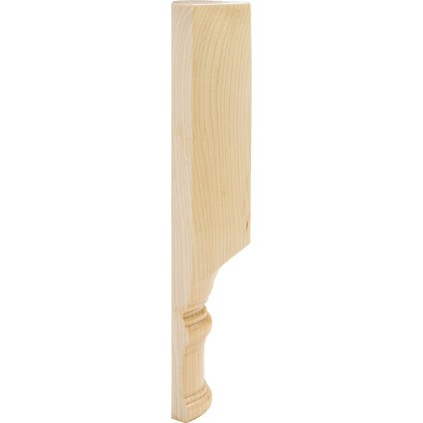 Hardware Resources Rubberwood, 9-7/8" H, 2-7/8" W, Unfinished - TB1-RW