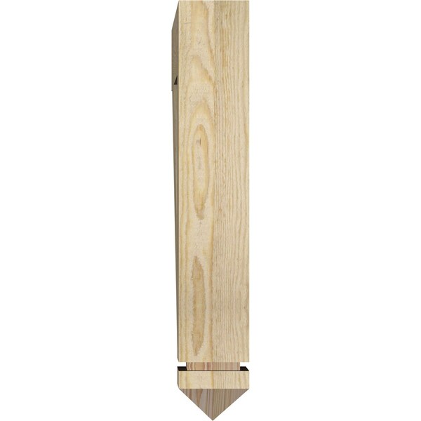 Ekena Millwork Imperial Arts & Crafts Rough Sawn Bracket, Douglas Fir, 4"W x 24"D x 24"H - BKT04X24X24IMP03RDF