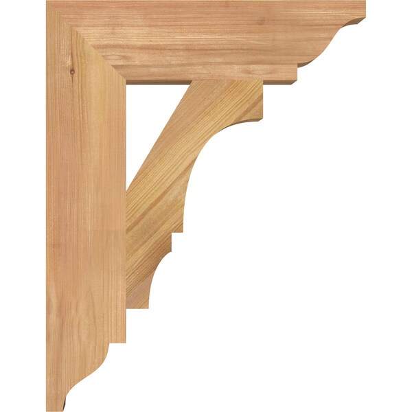 Ekena Millwork Balboa Traditional Smooth Bracket, Western Red Cedar, 3 1/2"W x 14"D x 18"H - BKT04X14X18BOA01SWR