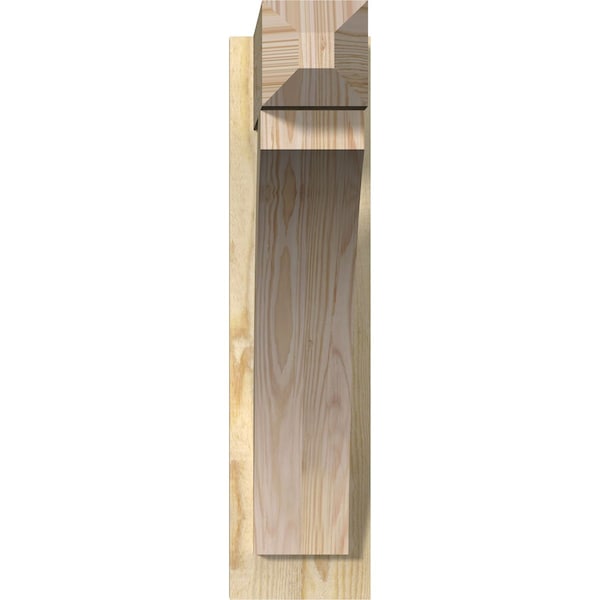 Ekena Millwork Thorton Rough Sawn Craftsman Outlooker, Douglas Fir, 6"W x 20"D x 24"H - OUT06X20X24THR04RDF