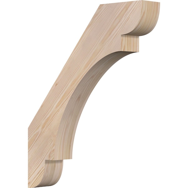 Ekena Millwork 3 1/2"W x 20"D x 24"H Olympic Smooth Knee Brace, Douglas Fir - BRC04X20X24OLY00SDF