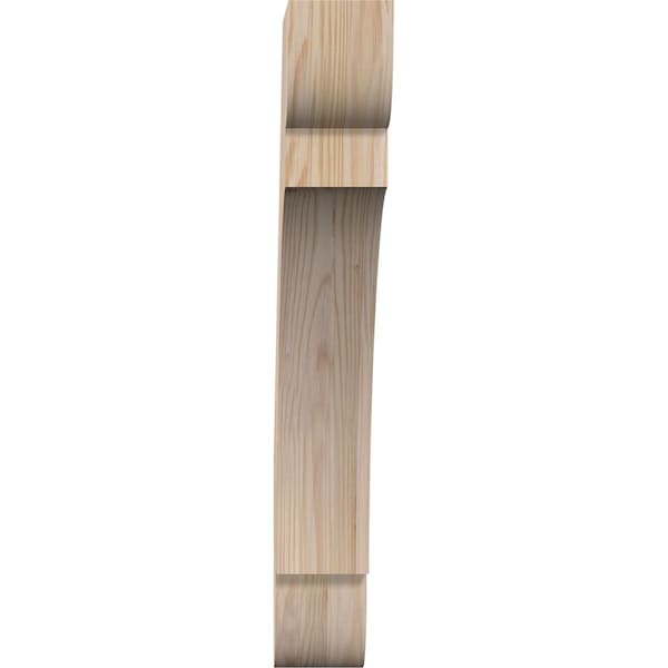 Ekena Millwork 3 1/2"W x 20"D x 24"H Olympic Smooth Knee Brace, Douglas Fir - BRC04X20X24OLY00SDF