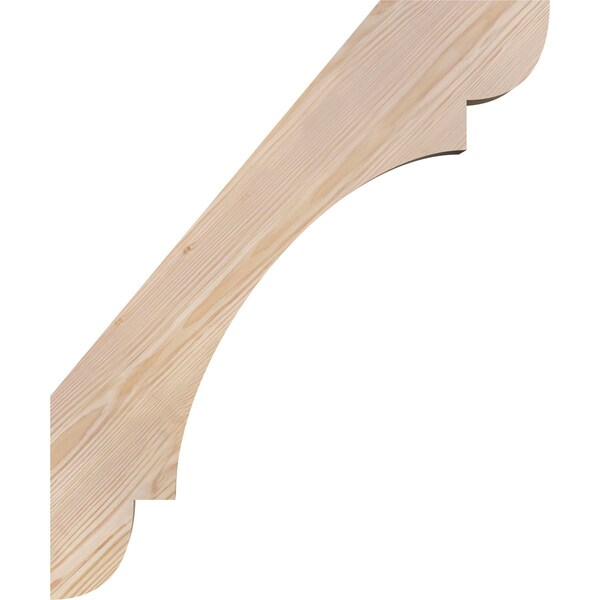 Ekena Millwork 3 1/2"W x 20"D x 24"H Olympic Smooth Knee Brace, Douglas Fir - BRC04X20X24OLY00SDF