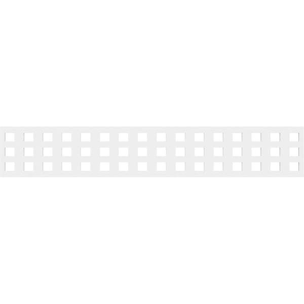 Ekena Millwork Knoxville Architectural Grade PVC Running Trim, 8"H x 5/8"P x 48"L - RUNP08X0625X48KNX
