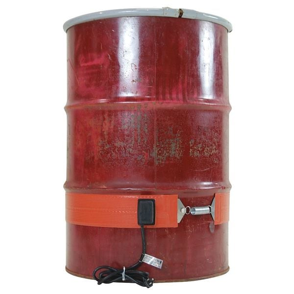Briskheat Drum/Pail Heater, Silicone Rubber, 120VAC, 15 Gallon, 700W, 44"L x 4"W - DHCS11R