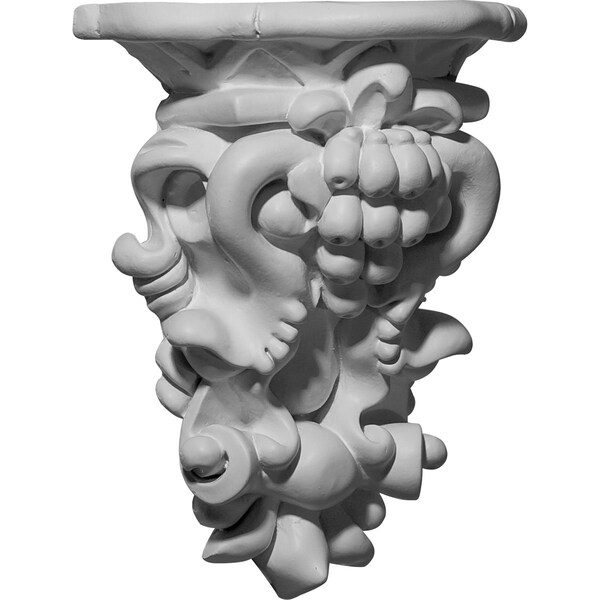 Ekena Millwork 6 1/8"W x 3 1/8"D x 7 1/2"H Olive Cluster Corbel - COR06X03X07OL