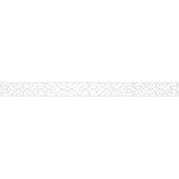 Ekena Millwork Henrietta Architectural Grade PVC Running Trim, 4"H x 5/8"P x 48"L - RUNP04X0625X48HNR