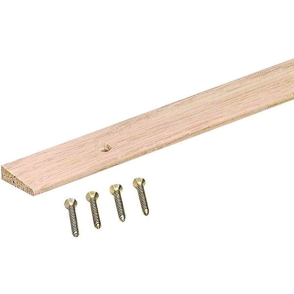 M-D Building Products Floor Edge Reducer, 36 in L, 1 in W, Hardwood, Unfinished - 85472