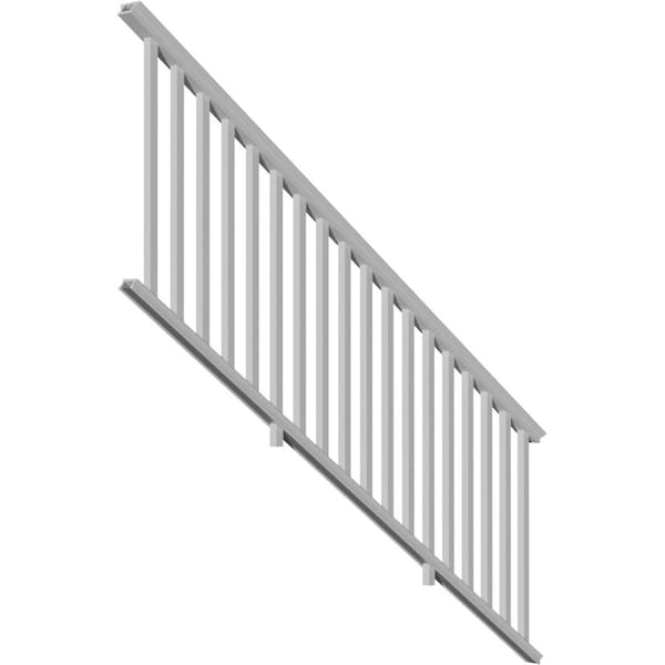Ekena Millwork 36"H x 96"L Providence Stair Rail Kit w/Reinforcements, 18 Balusters, Screws & Hardware - ECSK36X096