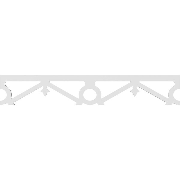Ekena Millwork Palmer Architectural Grade PVC Running Trim, 8"H x 5/8"P x 48"L - RUNP08X0625X48PAL