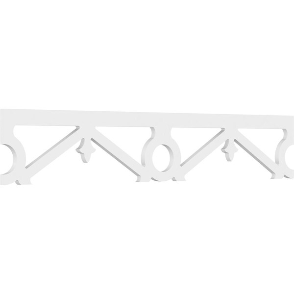 Ekena Millwork Palmer Architectural Grade PVC Running Trim, 8"H x 5/8"P x 48"L - RUNP08X0625X48PAL