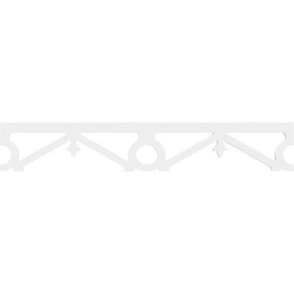Ekena Millwork Palmer Architectural Grade PVC Running Trim, 8"H x 5/8"P x 48"L - RUNP08X0625X48PAL