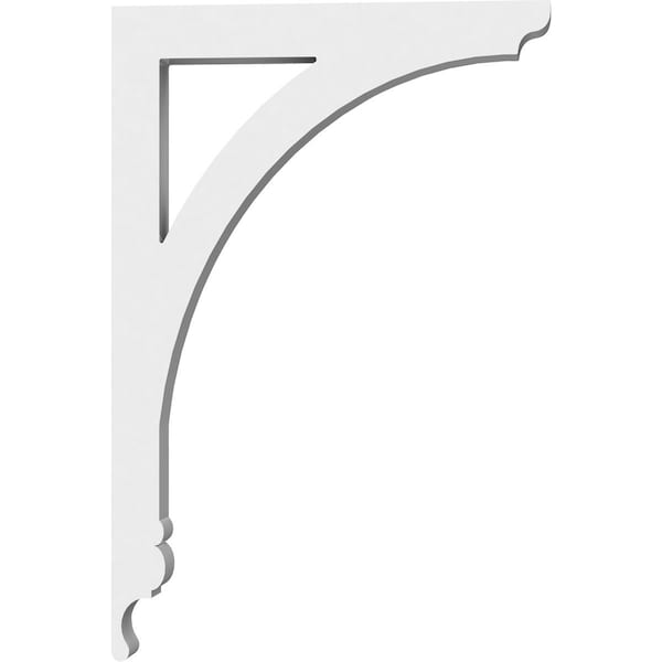 Ekena Millwork Legacy Architectural Grade PVC Bracket, 5/8"W X 4"D X 6"H - BKTP01X04X06LE