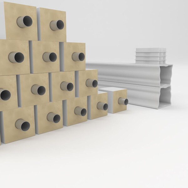 Ekena Millwork Fiberthane Hamilton Balustrade Railing Kit Style A (6 7/8" On-Center Spacing to Pass 4" Sphere Code) - BALK42X132HMA
