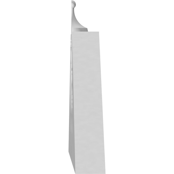 Ekena Millwork Acorn Architectural Grade PVC Pediment, 68"W x 17"H x 2-3/4"P (Pitch 6/12) - PEDPS068X170ACR00