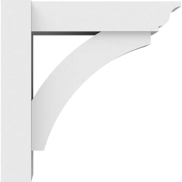 Ekena Millwork Thorton Architectural Grade PVC Outlooker with Traditional Ends, 7"W X 12"D X 12"H - OUTP07X12X12THR01