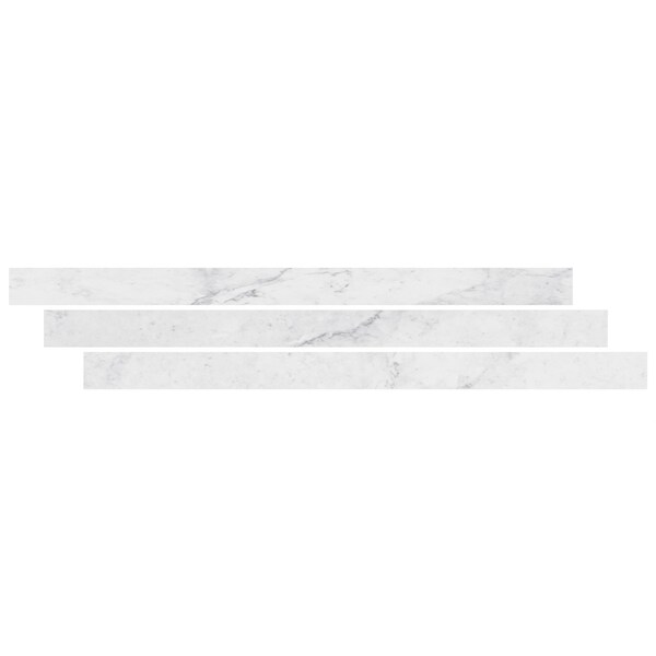 Msi LVT Trim, LVT, White-Cool, 94 in L, 2.23 in W, Low Gloss - ZOR-LVT-TR-0640