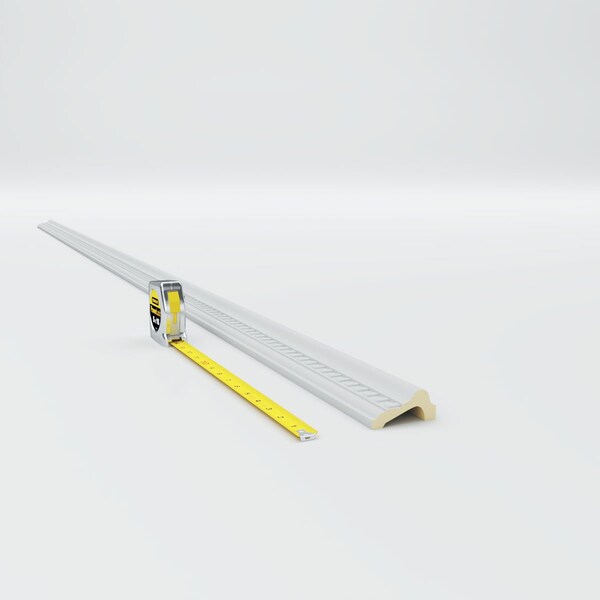 Ekena Millwork Chair Rail, High Density Urethane, 94-1/2 in L, 2-1/2 in H - MLD02X01SW