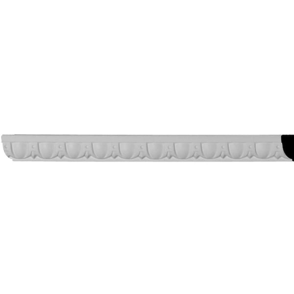 Ekena Millwork Panel Moulding, High Density Urethane, 94-1/2 in L, 1-1/4 in H - MLD01X01EG