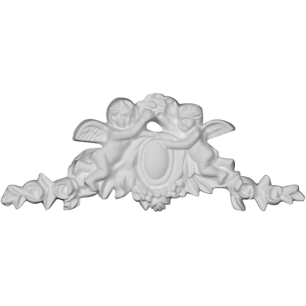 Ekena Millwork 6 1/2"W x 2 5/8"H x 1/2"P Angel Onlay - ONL07X03X01AN