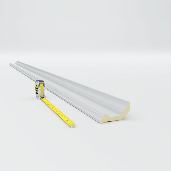 Ekena Millwork 4"H x 2 1/4"P x 4 1/2"F x 94 1/2"L Holmdel Traditional Smooth Crown Moulding - MLD04X02X04HO