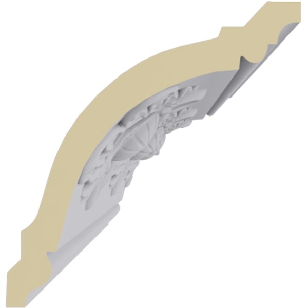 Ekena Millwork 3 7/8"H x 3 3/4"P x 5 3/8"F x 94 1/2"L, (7 7/8" Repeat), Logan Crown Moulding - MLD03X03X05LO