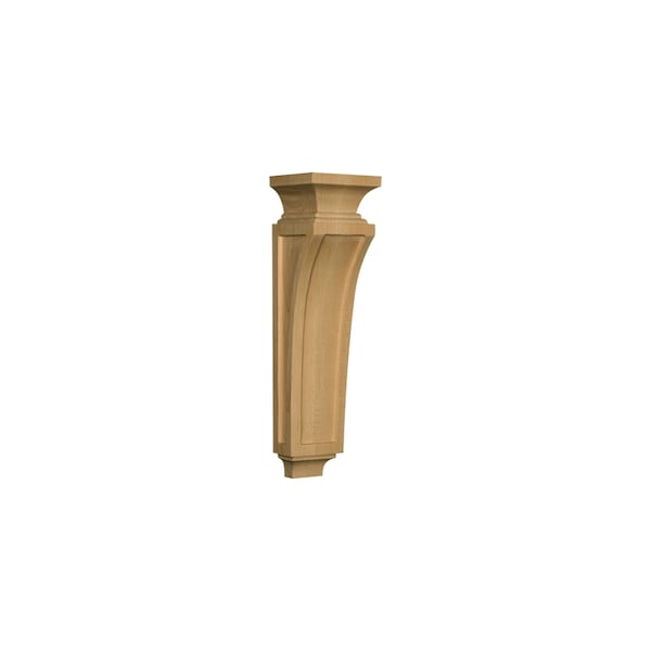 Osborne Wood Products 13 x 3 1/2 x 3 1/2 Extended Arts & Crafts Corbel in Rubberwood <sm - 891943RW