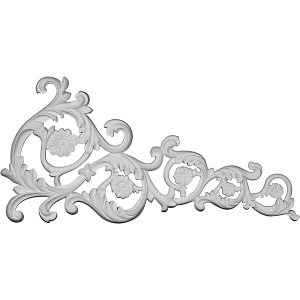 Ekena Millwork 29 3/4"W x 15 1/4"H x 1"P Avery Onlay, Right - ONL30X15X01AV-R