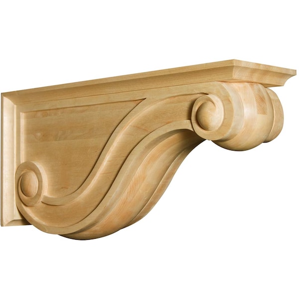 Osborne Wood Products 11 x 6 x 22 Adriatic Classic Corbel in Soft Maple - 8160M