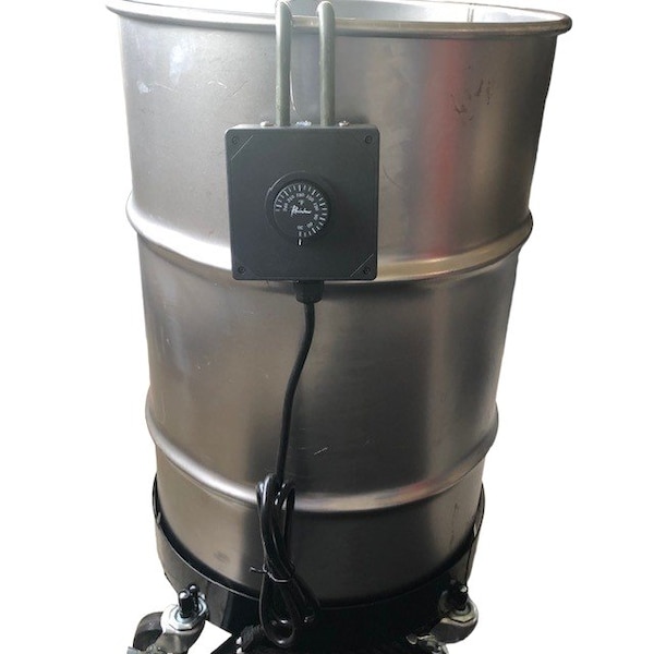 Build-All Drop-in Drum Heater, Aqueous Cleaning Chemistry, 120V, 900 Watt Heating Element, Adjustable Thermostat - DHR-900W