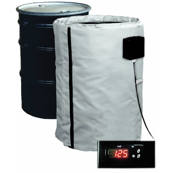 Briskheat Drum Heater, Single-Zone - For Metal Drums, 55 Gallon, 240V, 1600W - FGDHC55240D