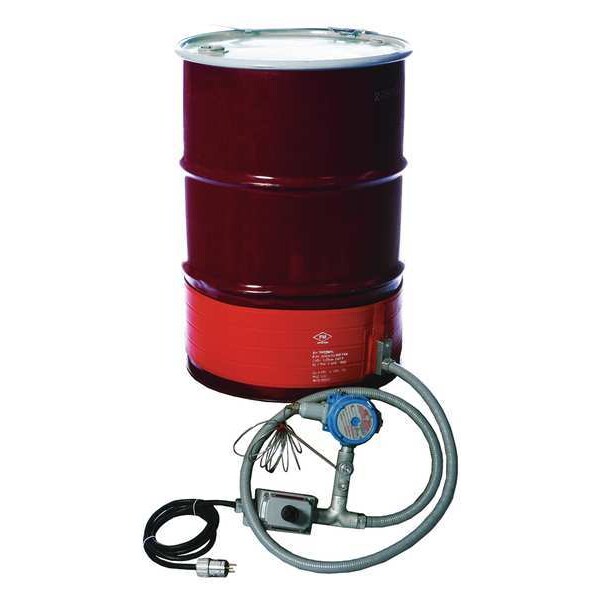Briskheat Drum Heater, Hazardous-Area Rated, T4A, 55 Gallon, 120VAC, 1300W, 70"L x 8"W - DHCX151300T4A