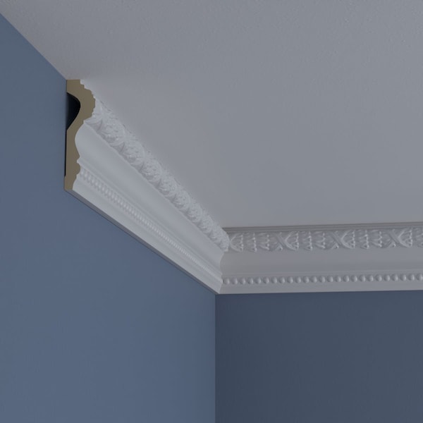 Ekena Millwork Chair Rail, Urethane, 96 in L, 4 in H - MLD04X01DU