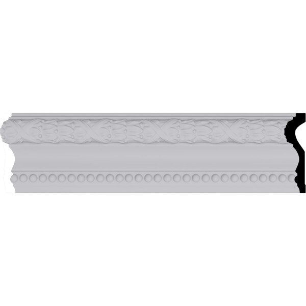 Ekena Millwork Chair Rail, Urethane, 96 in L, 4 in H - MLD04X01DU