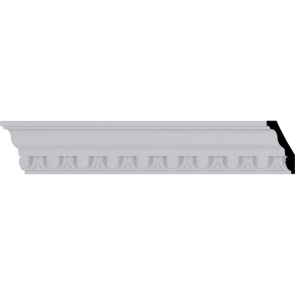 Ekena Millwork 3"H x 1 1/2"P x 3 3/8"F x 94 1/2"L Egg & Dart Crown Moulding - MLD03X01X03EG