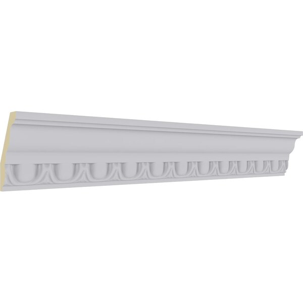 Ekena Millwork 3"H x 1 1/2"P x 3 3/8"F x 94 1/2"L Egg & Dart Crown Moulding - MLD03X01X03EG