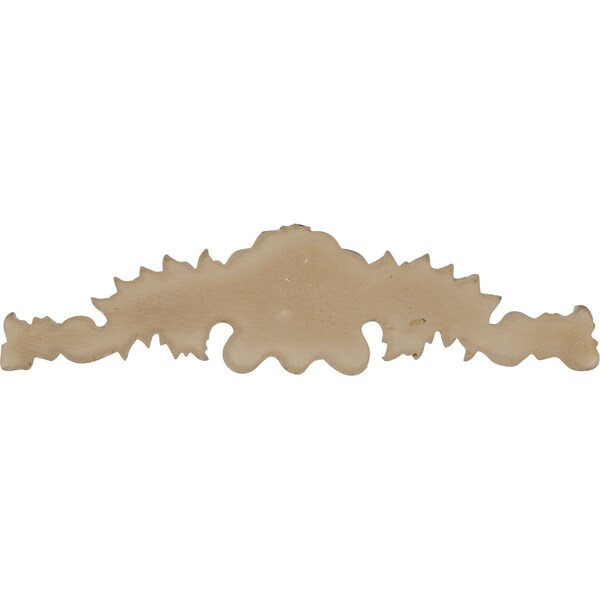 Ekena Millwork 11 1/2"W x 2 7/8"H x 3/4"P Small Scroll Center with Scrolls - APL11X02X01SC