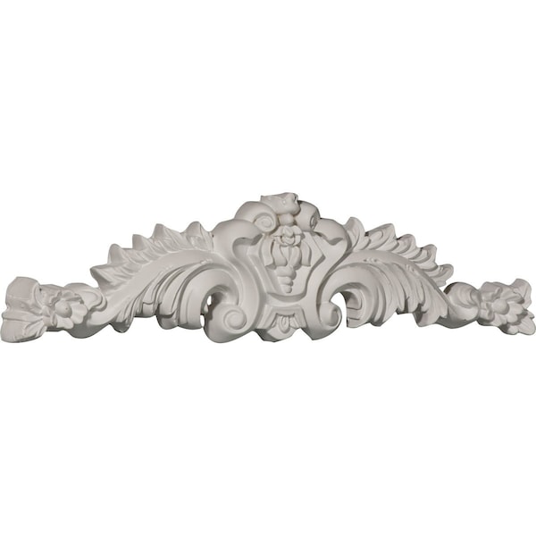 Ekena Millwork 11 1/2"W x 2 7/8"H x 3/4"P Small Scroll Center with Scrolls - APL11X02X01SC