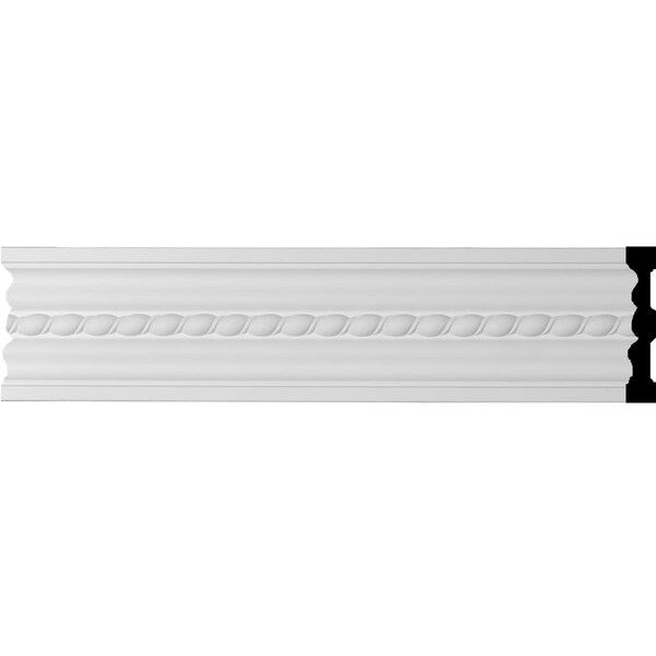 Ekena Millwork SAMPLE - 5"H x 7/8"P x 12"L Orleans Rope Chair Rail or Casing Moulding - SAMPLE-MLD05X00OL