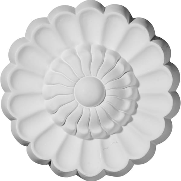 Ekena Millwork 5 7/8"OD x 1 1/2"P Sunflower Round Rosette - ROS06SN