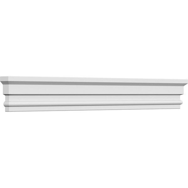 Ekena Millwork 58" Bottom Width x 60" Top Width x 5 1/2"H x 1"P Panel Crosshead - CRH06X58PN-3