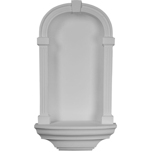 Ekena Millwork 21 3/4"W x 39 3/8"H x 9 3/4"D Adonis Wall Niche (RO: 16 3/4"W x 31 1/8"H x 3 7/8"D) - NCH21X39AD