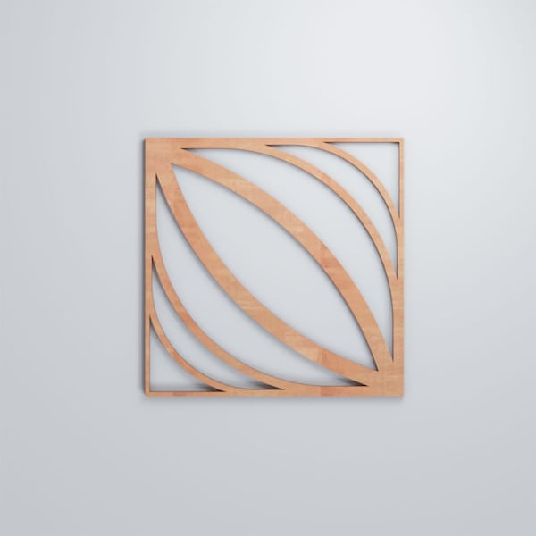 Ekena Millwork Medium Otis Decorative Fretwork Wood Wall Panels, Cherry, 15 3/8"W x 15 3/8"H x 3/8"T - WALW16X16X0375OTSCH
